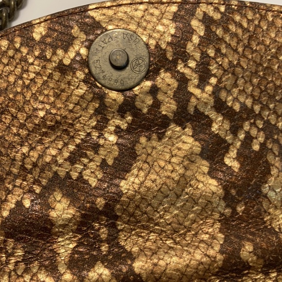 Betsey Johnson rhinestone clutch in gold gently used - Picture 2 of 9